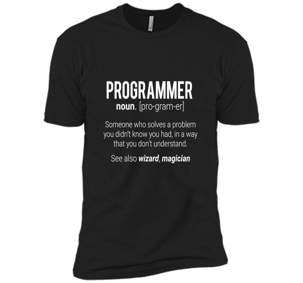 Funny Programmer Meaning T-Shirt - Programmer Noun Defintion