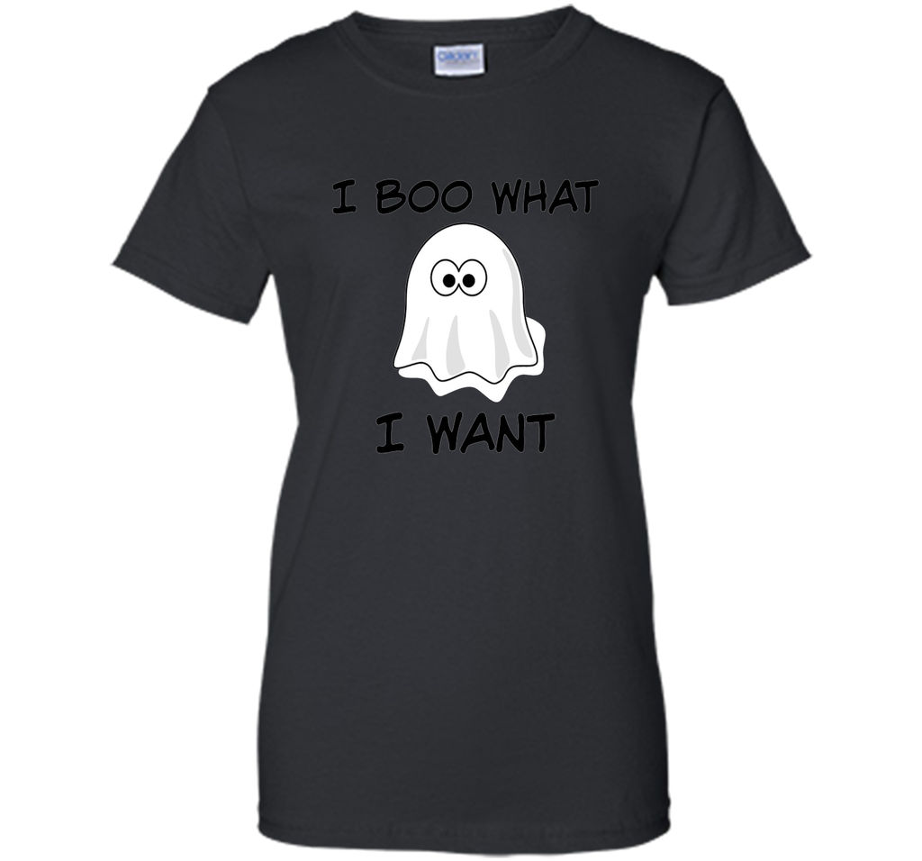 Funny Halloween T Shirt, ghost pun, I BOO What I want shirt