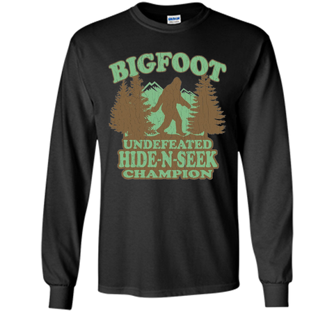 Bigfoot Hide-n-seek Champion T-shirt Funny Sasquatch Gift