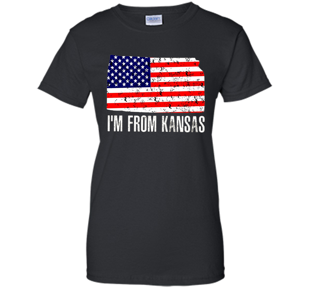 Proud of Kansa-US flag Independence day Tshirt