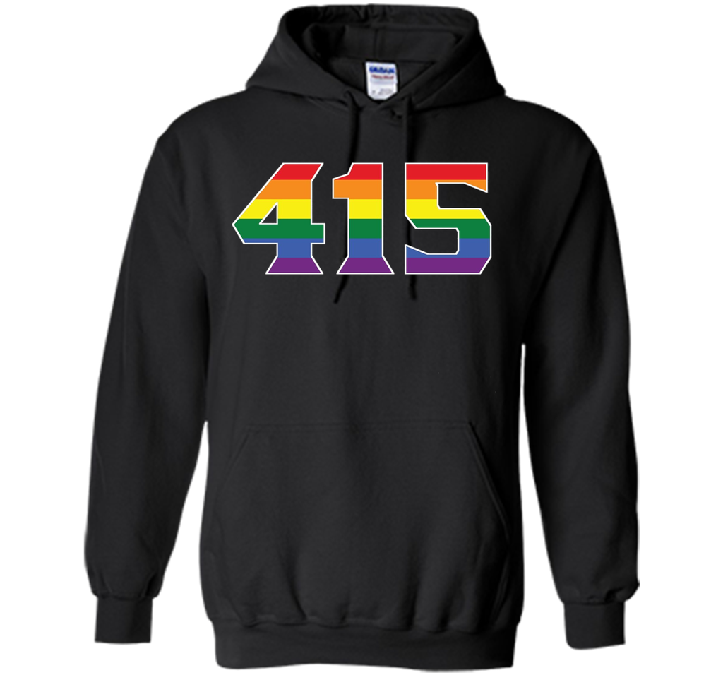 415 Area Code San Francisco CA Gay Pride LGBT Rainbow Shirt