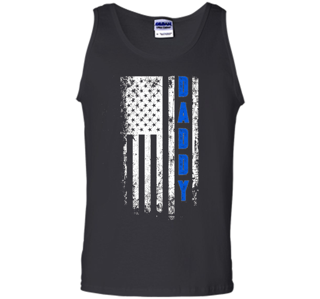 Father's Day t-Shirt - America Daddy Flag Blue
