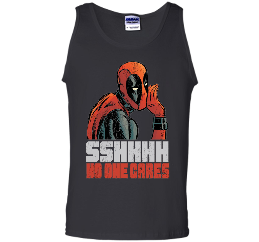 Marvel Deadpool SSHHHH No One Cares Whisper Graphic T-Shirt