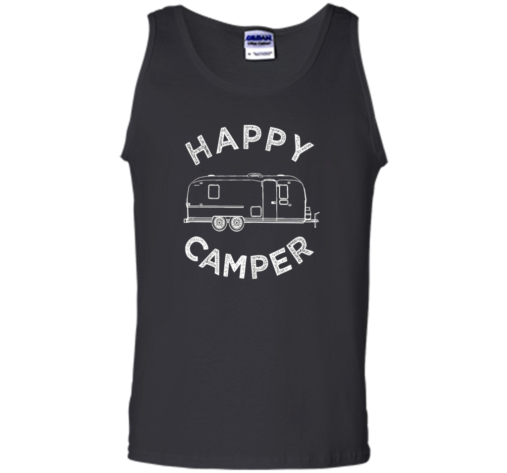 Happy Camper T-Shirt, Retro Camping Trailer Tee