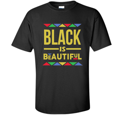 Black is Beautiful African Pattern Black Pride T-Shirt