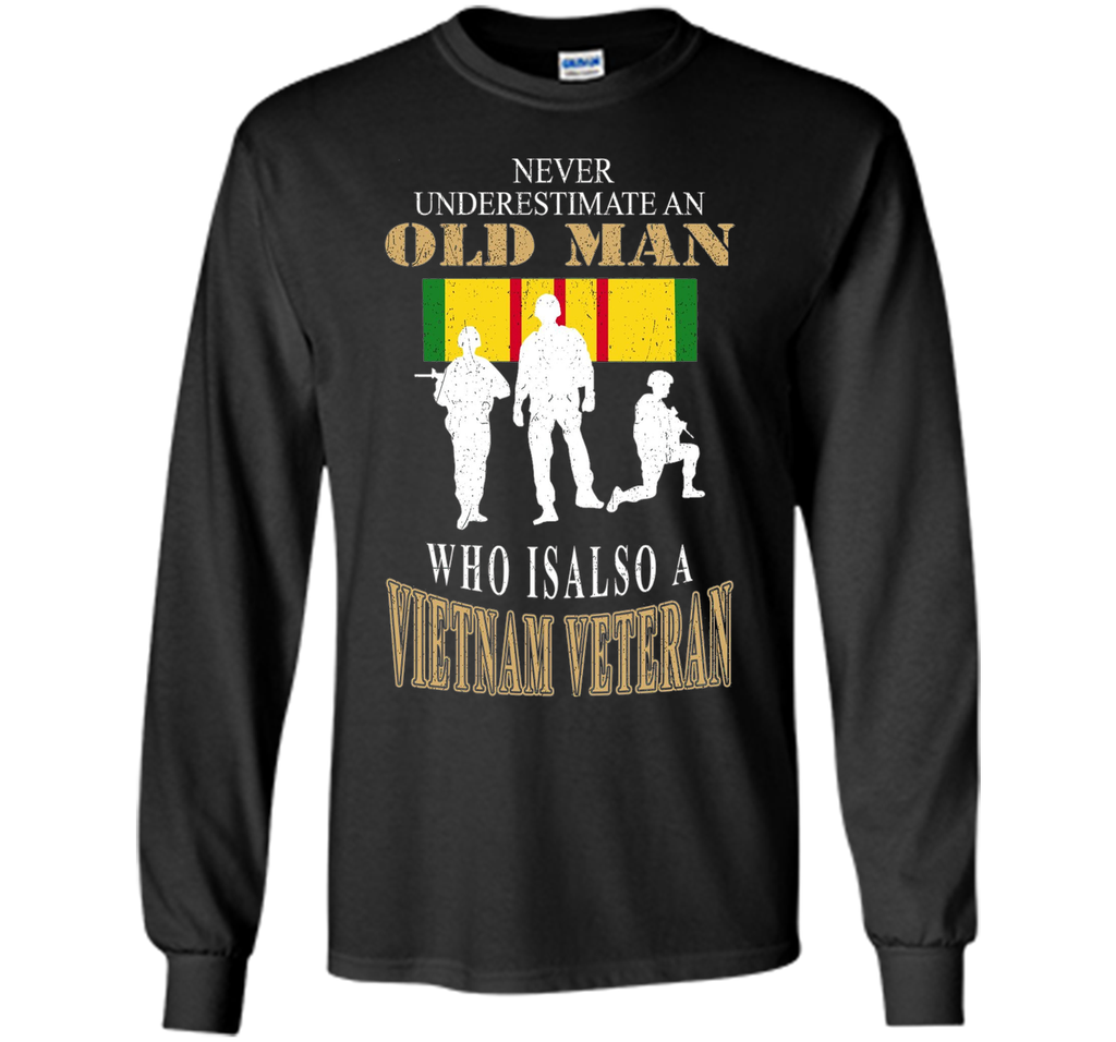 Men's Never underestimate OLD MAN is VIETNAM VETERAN TShirt