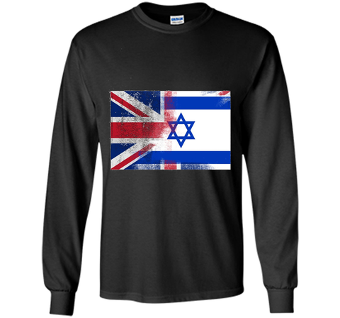 British Israeli Half Israel Half UK Flag Shirt