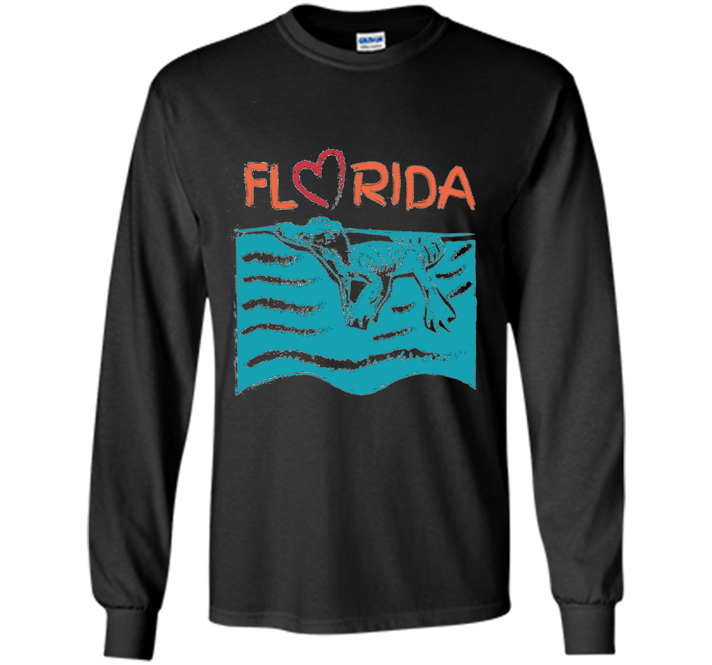 Florida Swimming Alligator Souvenir T-shirt
