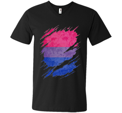 Bisexual Pride Flag Ripped T-Shirt