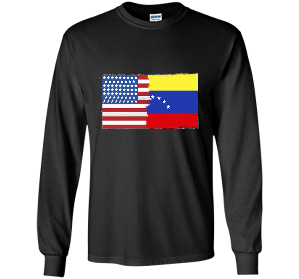 Venezuelan American Half Venezuela Half America Flag Shirt