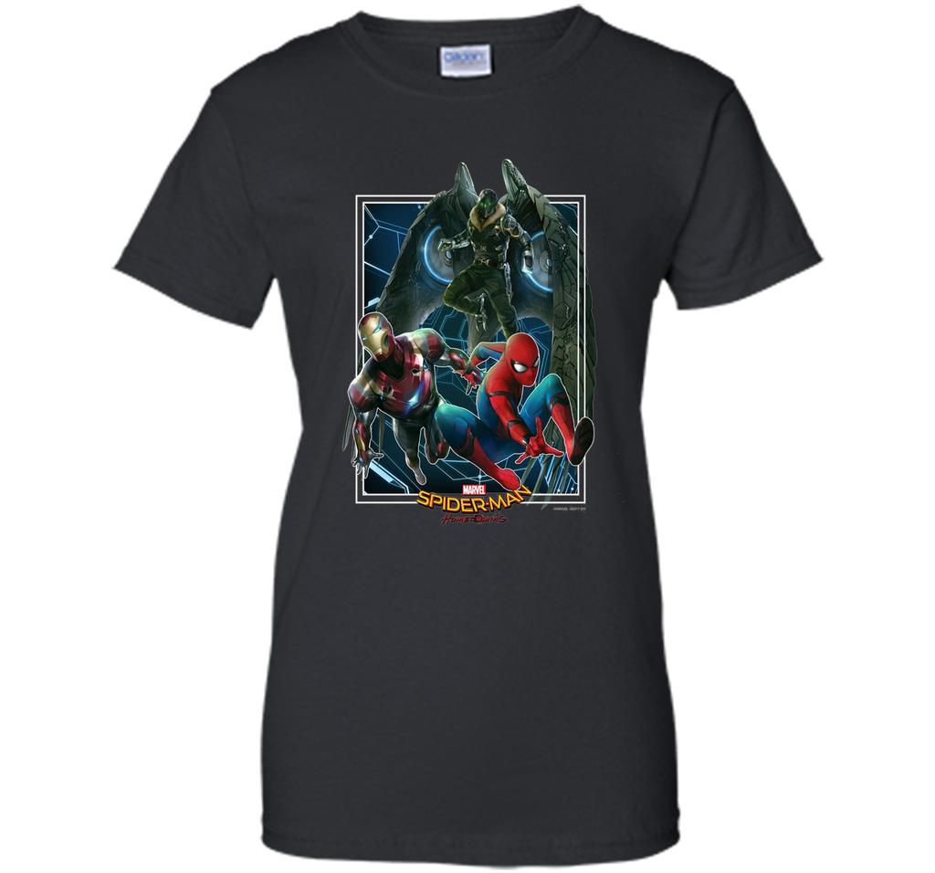 Marvel Spider-Man Homecoming Iron Man Vulture Battle T-Shirt