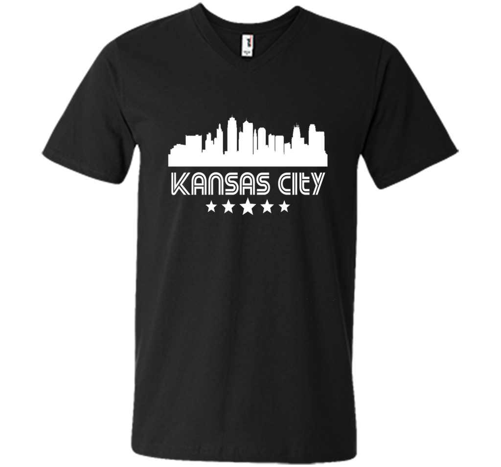 Kansas City Missouri Skyline Retro Style T-Shirt
