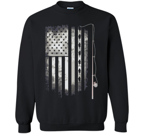 fishing angle fish American Flag u.s. team T-shirt