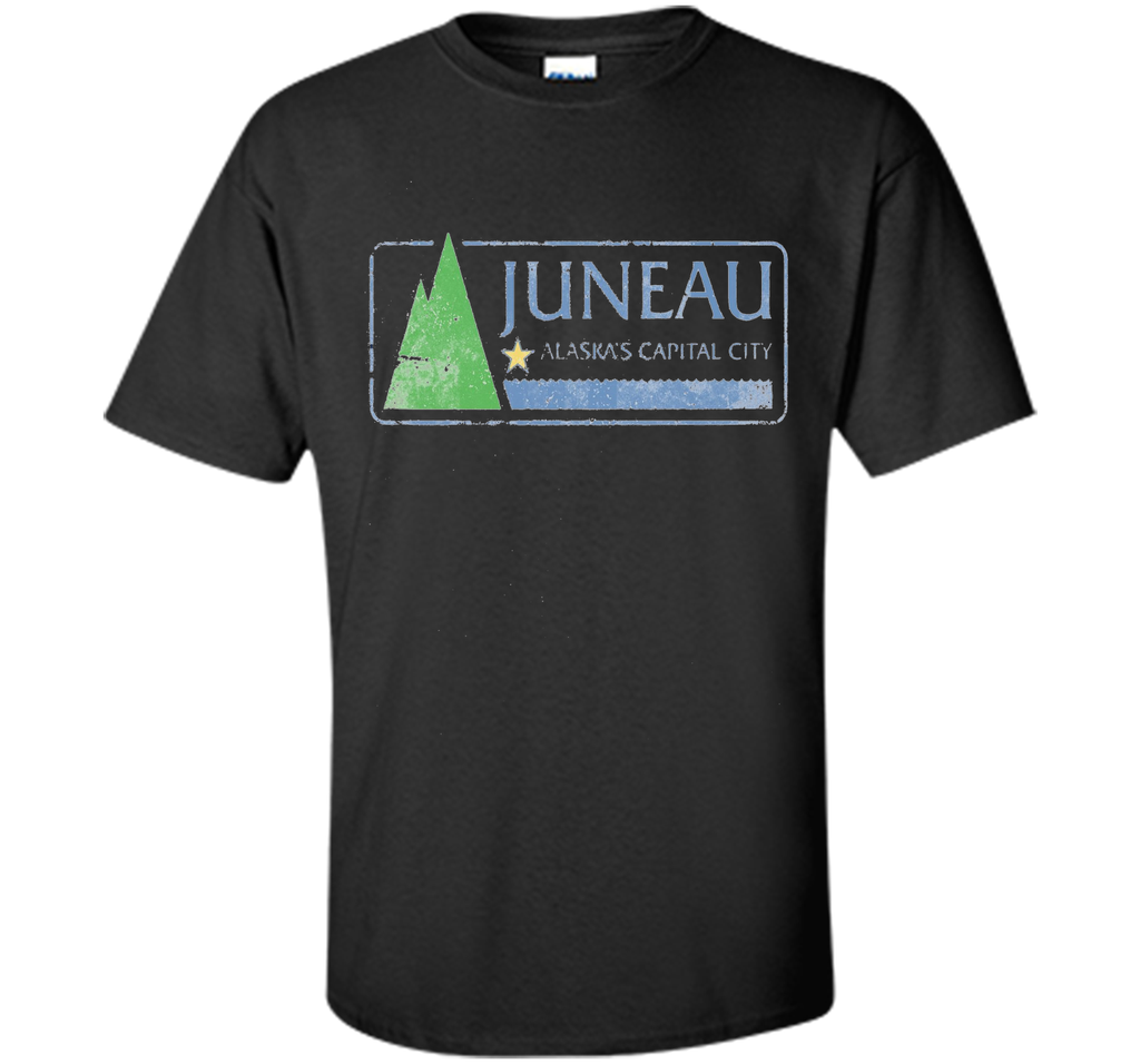 City Flag of Juneau Alaska Travel T Shirt