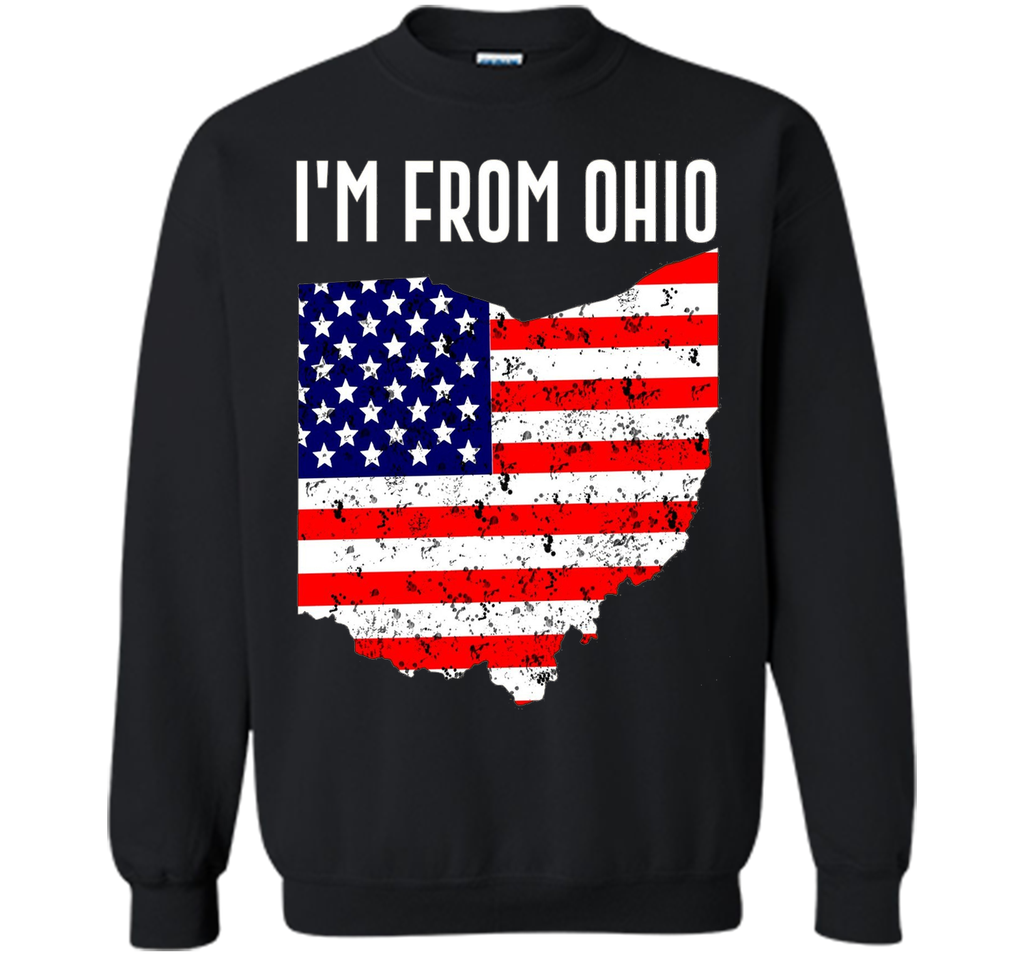 Proud of Ohio USA flag Independence day Tshirt