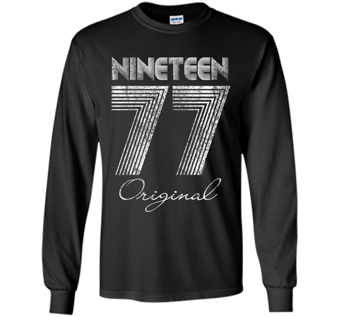 Vintage Nineteen 77 Original 40th Birthday 1977 T-Shirt