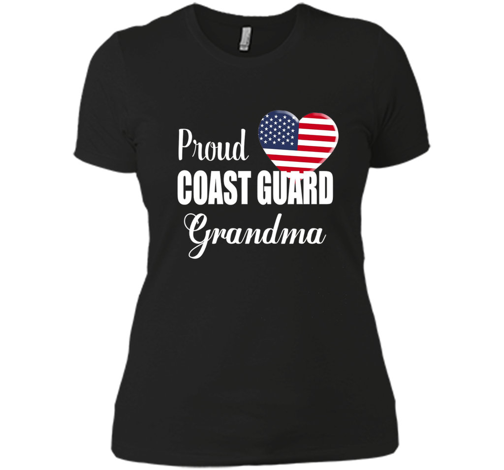 Proud Coast Guard Grandma Patriotic Heart T Shirt t-shirt