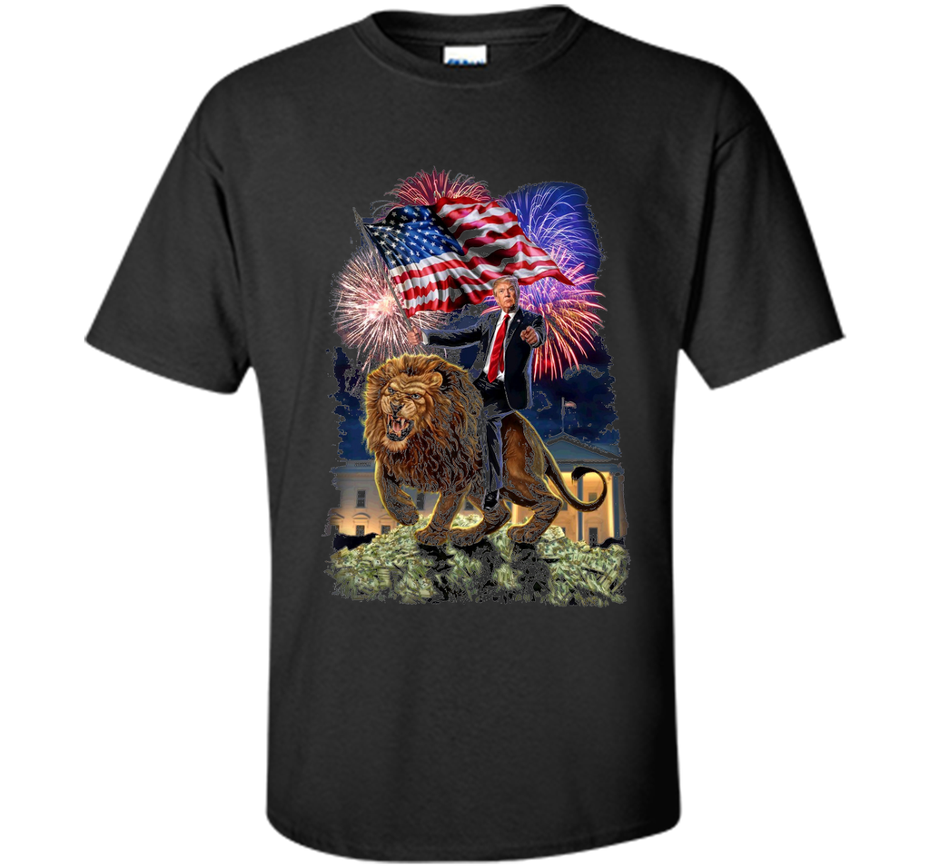 T-Shirt - Republican President Donald Trump Riding War Lion