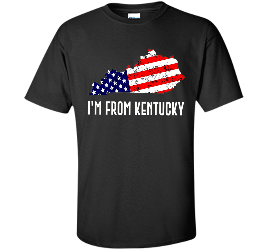 Proud of Kentucky-US flag Independence day Tshirt