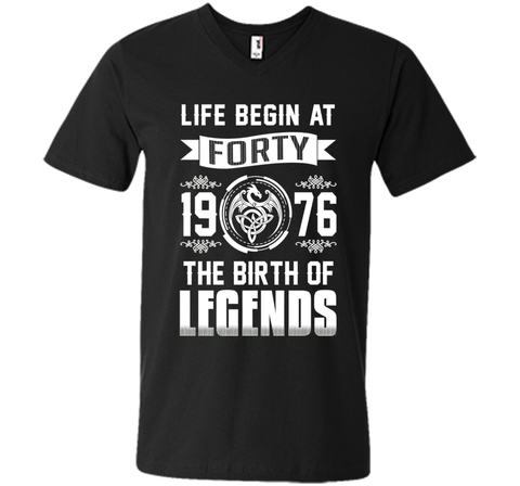 1976 T-shirt , Life begins at Forty . The birth of legends