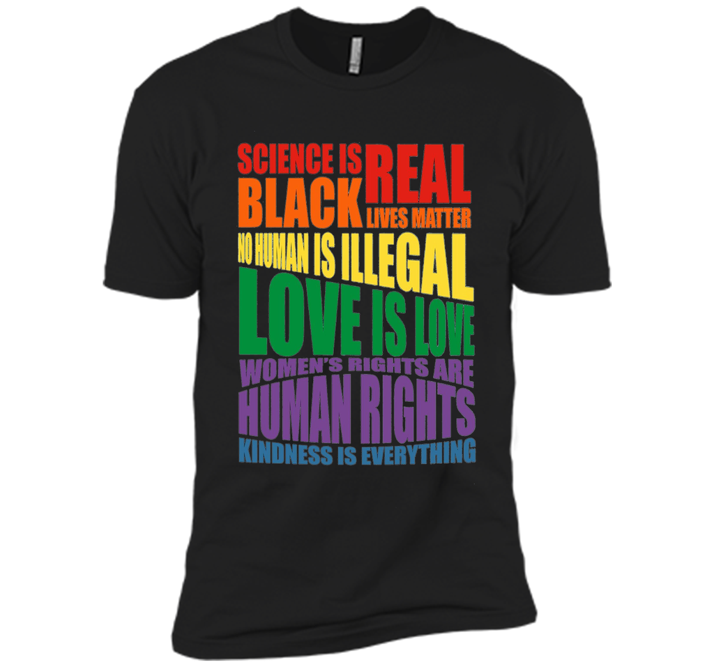 Men & Women's Science Is Real LGBT T-shirt Equality Feminist cool shirt