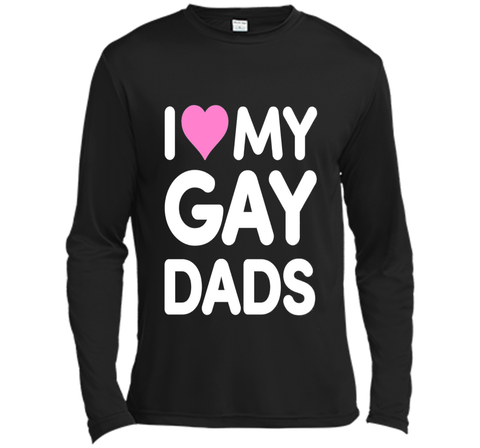 I Love My Gay Dads T-Shirt | Heart Dad Shirt